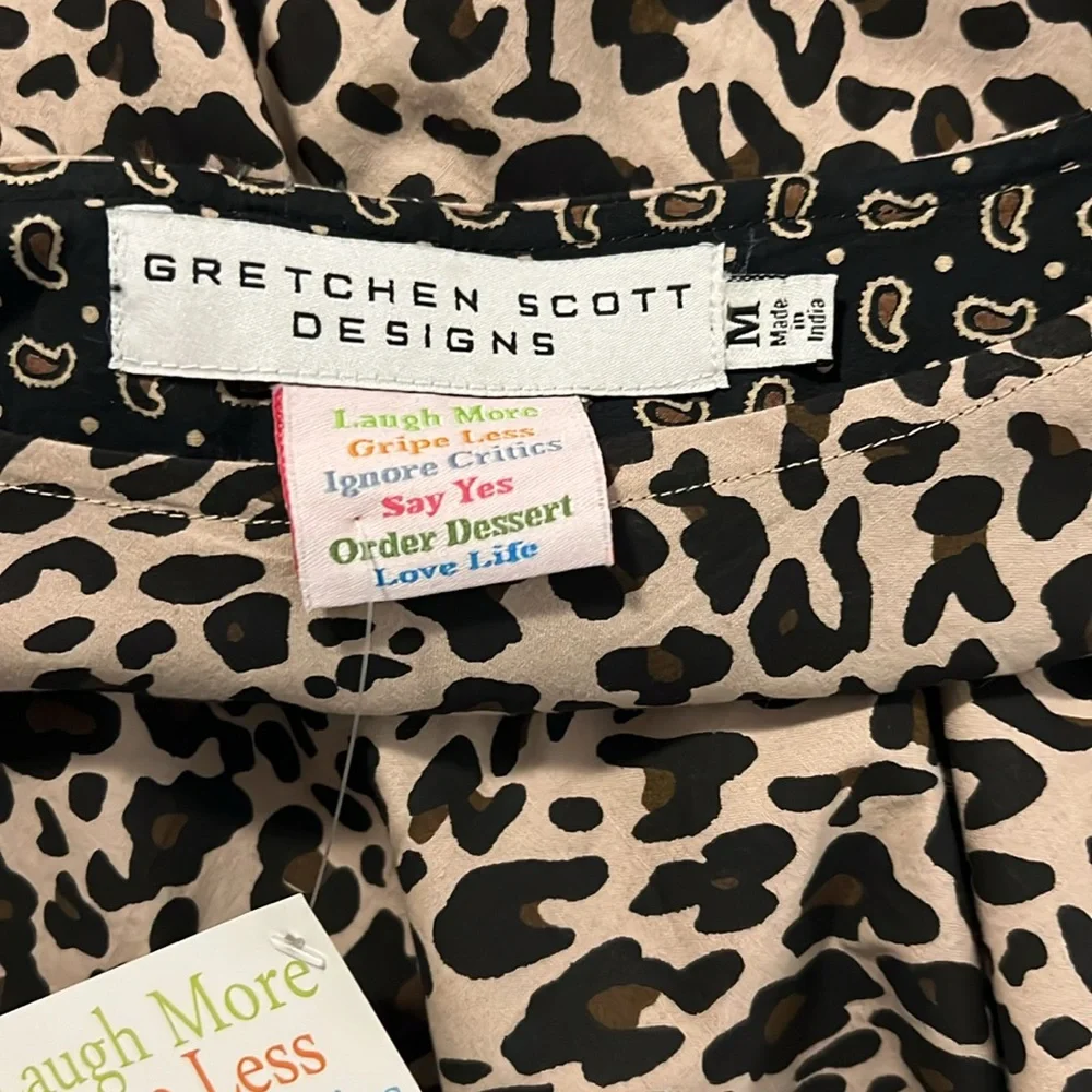 Gretchen Scott Designs leopard print dress. Size M. - Picture 4 of 5